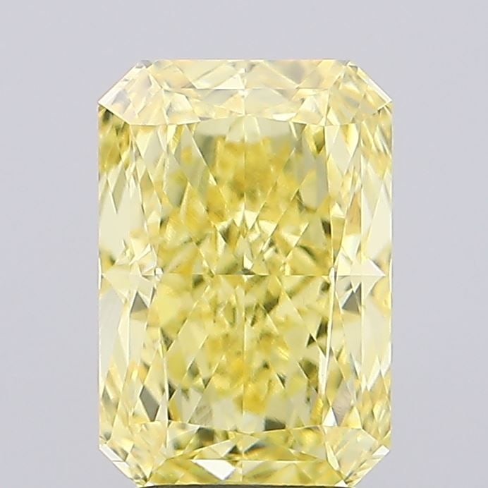 Loose Diamond - RADIANT 3.22ct Fancy Vivid Yellow VVS2: Loose Diamond - RADIANT 3.22ct Fancy Vivid Yellow VVS2 Source: This is a real non-mined Diamond that has been grown in a lab Shape: RADIANT Carats: 3.22 Color: Fancy Vivid Yellow Certification: IGI Vi