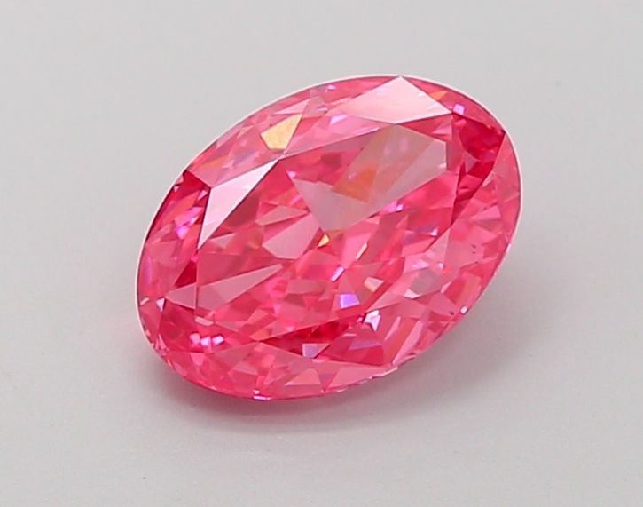 Loose Diamond - OVAL 1.55ct Fancy Vivid Pink VS2: Loose Diamond - OVAL 1.55ct Fancy Vivid Pink VS2 Source: This is a real non-mined Diamond that has been grown in a lab Shape: OVAL Carats: 1.55 Color: Fancy Vivid Pink Certification: IGI Video: Video
