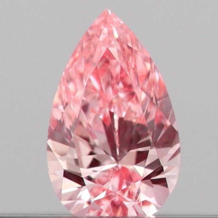 Loose Diamond - PEAR 0.11ct Fancy Vivid Pink VS2: Loose Diamond - PEAR 0.11ct Fancy Vivid Pink VS2 Source: This is a real non-mined Diamond that has been grown in a lab Shape: PEAR Carats: 0.11 Color: Fancy Vivid Pink Certification: IGI Video: