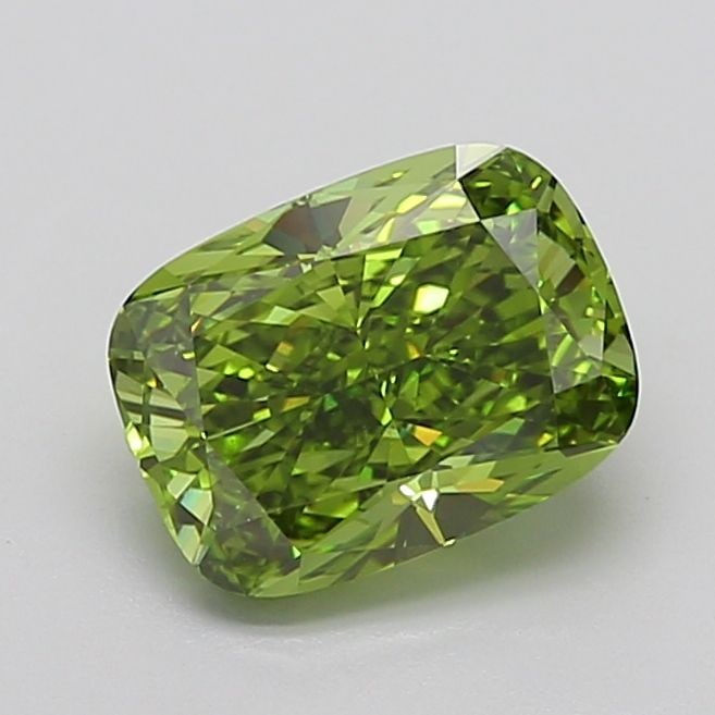 Loose Diamond - CUSHION MODIFIED 3.3ct Fancy Vivid Green VVS2: Loose Diamond - CUSHION MODIFIED 3.3ct Fancy Vivid Green VVS2 Source: This is a real non-mined Diamond that has been grown in a lab Shape: CUSHION MODIFIED Carats: 3.3 Color: Fancy Vivid Green Certifi