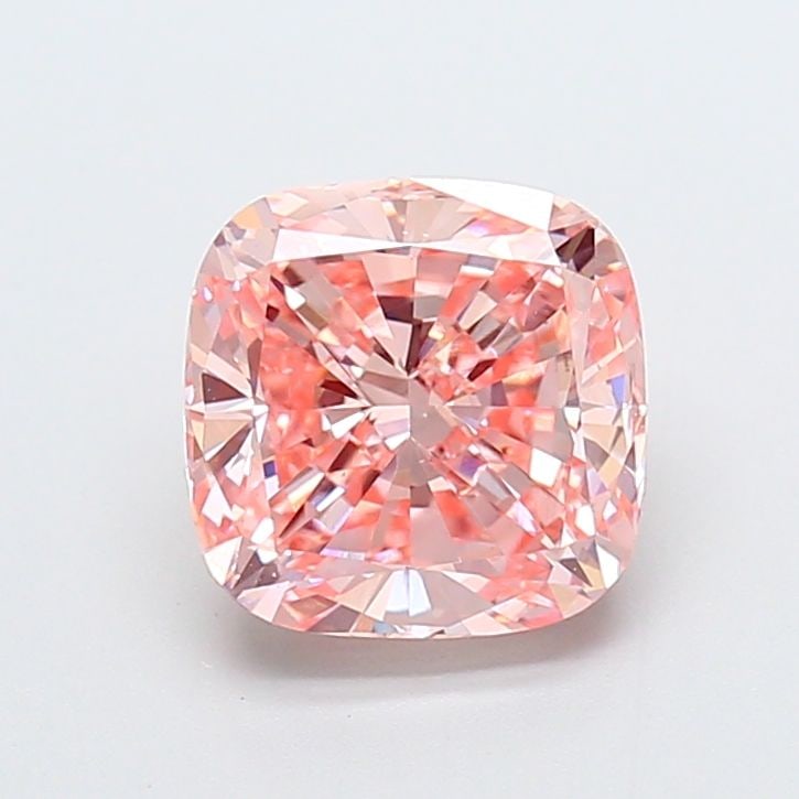 Loose Diamond - CUSHION MODIFIED 2.51ct Fancy Vivid Pink VS2: Loose Diamond - CUSHION MODIFIED 2.51ct Fancy Vivid Pink VS2 Source: This is a real non-mined Diamond that has been grown in a lab Shape: CUSHION MODIFIED Carats: 2.51 Color: Fancy Vivid Pink Certific