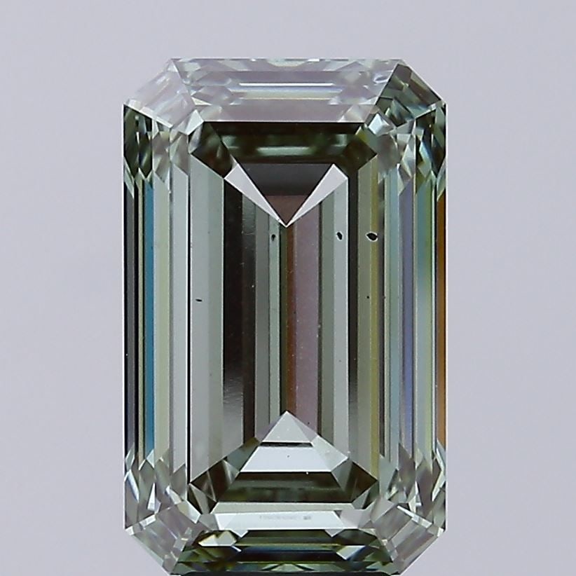 Loose Diamond - EMERALD 8.04ct Fancy Vivid Green VS2: Loose Diamond - EMERALD 8.04ct Fancy Vivid Green VS2 Source: This is a real non-mined Diamond that has been grown in a lab Shape: EMERALD Carats: 8.04 Color: Fancy Vivid Green Certification: NONE Vide