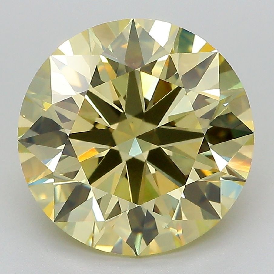 Ideal Loose Diamond - ROUND 5.03ct Fancy Intense Yellow VS1: Ideal Loose Diamond - ROUND 5.03ct Fancy Intense Yellow VS1 Source: This is a real non-mined Diamond that has been grown in a lab Shape: ROUND Carats: 5.03 Color: Fancy Intense Yellow Certification: I
