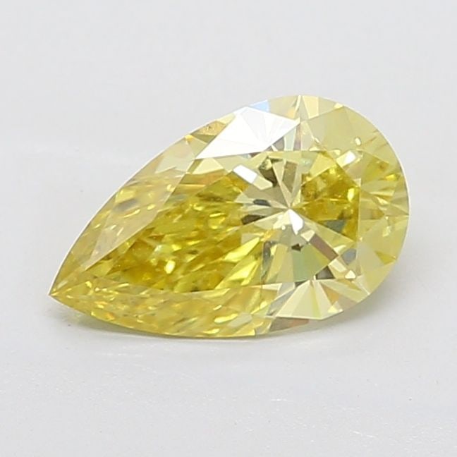 Loose Diamond - PEAR 2.01ct Fancy Vivid Yellow VS1: Loose Diamond - PEAR 2.01ct Fancy Vivid Yellow VS1 Source: This is a real non-mined Diamond that has been grown in a lab Shape: PEAR Carats: 2.01 Color: Fancy Vivid Yellow Certification: IGI Video: