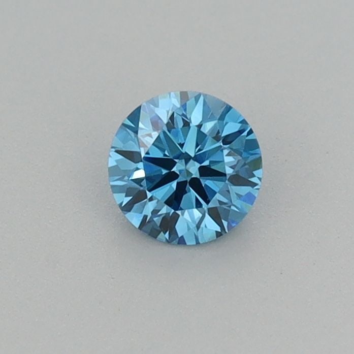Ideal Loose Diamond - ROUND 0.26ct Fancy Vivid Blue VVS2: Ideal Loose Diamond - ROUND 0.26ct Fancy Vivid Blue VVS2 Source: This is a real non-mined Diamond that has been grown in a lab Shape: ROUND Carats: 0.26 Color: Fancy Vivid Blue Certification: IGI Addi