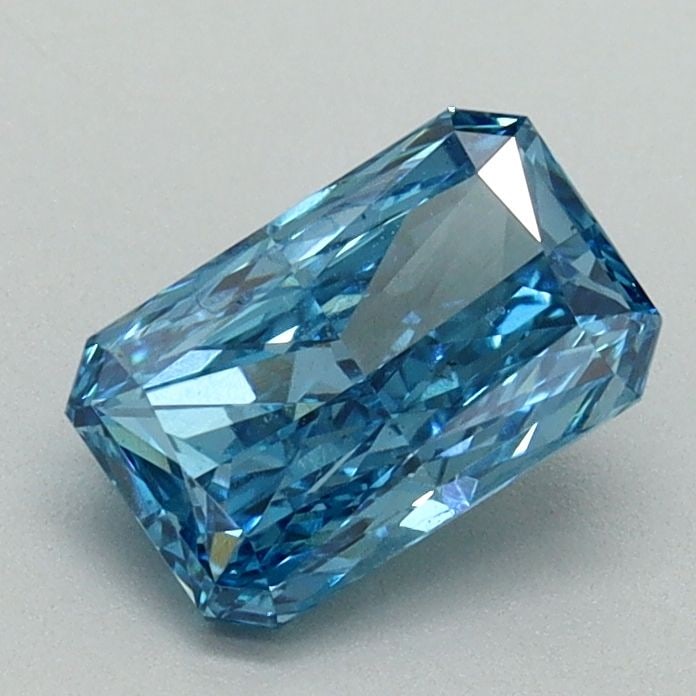 Loose Diamond - RADIANT 1.01ct Fancy Vivid Blue VS2: Loose Diamond - RADIANT 1.01ct Fancy Vivid Blue VS2 Source: This is a real non-mined Diamond that has been grown in a lab Shape: RADIANT Carats: 1.01 Color: Fancy Vivid Blue Certification: IGI Video: