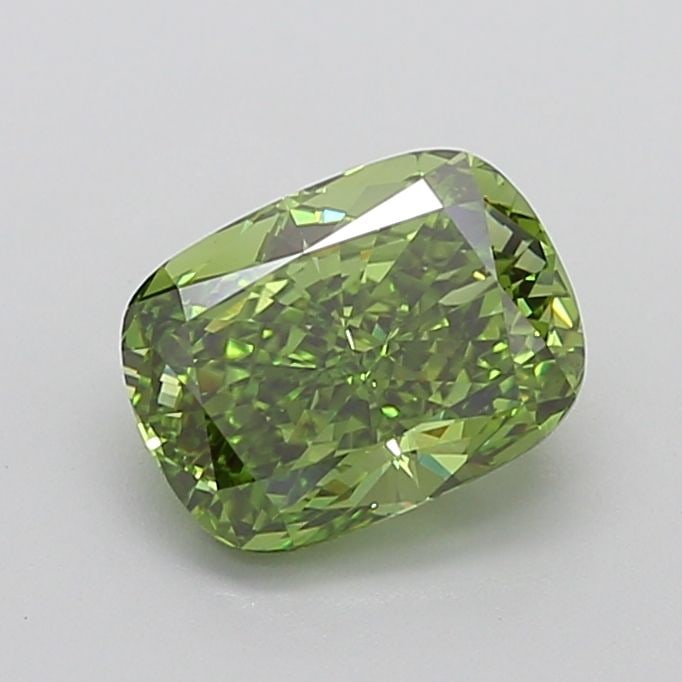 Loose Diamond - CUSHION MODIFIED 3.04ct Fancy Vivid Green VS1: Loose Diamond - CUSHION MODIFIED 3.04ct Fancy Vivid Green VS1 Source: This is a real non-mined Diamond that has been grown in a lab Shape: CUSHION MODIFIED Carats: 3.04 Color: Fancy Vivid Green Certif