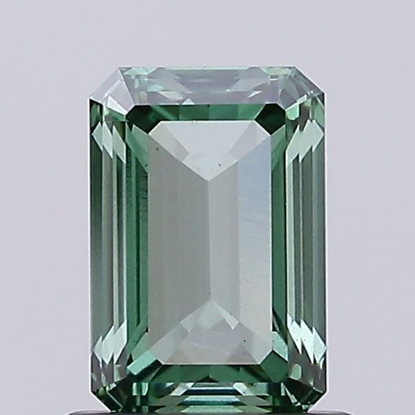 Loose Diamond - EMERALD 0.99ct Fancy Vivid Green VS1: Loose Diamond - EMERALD 0.99ct Fancy Vivid Green VS1 Source: This is a real non-mined Diamond that has been grown in a lab Shape: EMERALD Carats: 0.99 Color: Fancy Vivid Green Certification: IGI Video