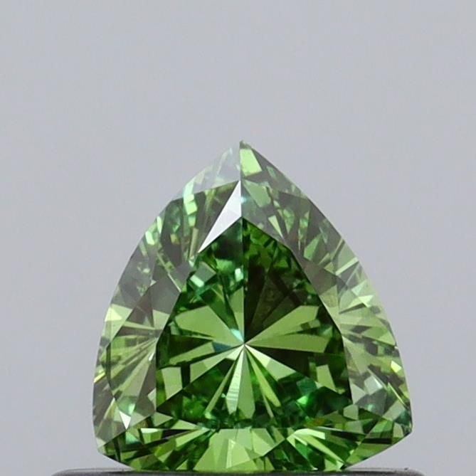 Loose Diamond - TRIANGULAR 0.41ct Fancy Vivid Green VS2: Loose Diamond - TRIANGULAR 0.41ct Fancy Vivid Green VS2 Source: This is a real non-mined Diamond that has been grown in a lab Shape: TRIANGULAR Carats: 0.41 Color: Fancy Vivid Green Certification: IGI