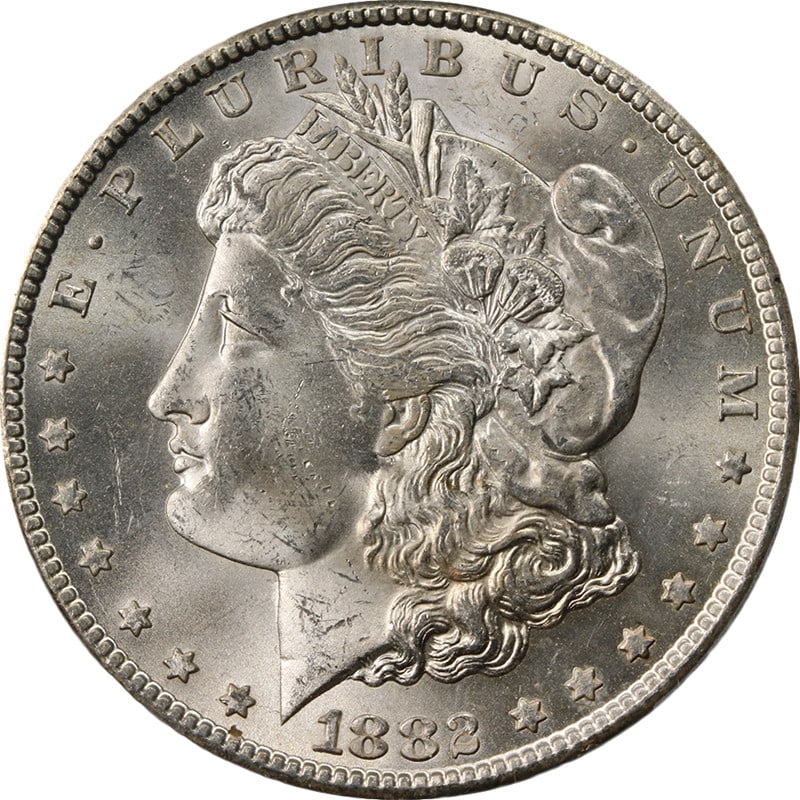 PCGS MS64 1882 CC Morgan Dollar Bright Luster Nice Strike (1 of 4)