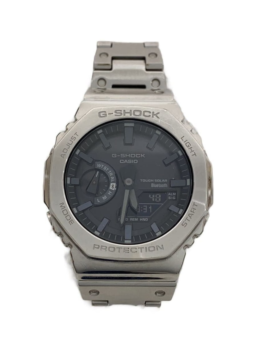 CASIO GM-B2100D-1AJF G Shock Men's Full Metal Solar Watch: CASIO GM-B2100D-1AJF G Shock Men's Full Metal Solar Watch This Casio G-Shock Full Metal Tough Solar Octagonal men's wristwatch features a robust design with a black case and band. The model number is 