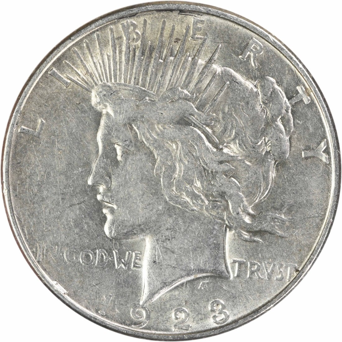 1923 Denver Peace Dollar 90% Silver AU Uncertified (1 of 2)