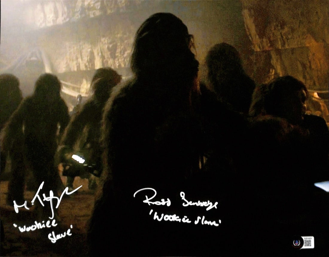 Star Wars Wookie Slave 11x14 Photo Signed by Matt Tyler Ross Sambridge Beckett (1 of 1)