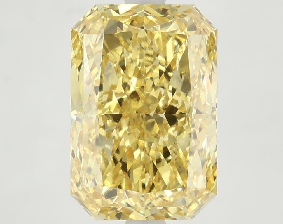 Loose Diamond - RADIANT 4.94ct Fancy Vivid Yellow VS2: Loose Diamond - RADIANT 4.94ct Fancy Vivid Yellow VS2 Source: This is a real non-mined Diamond that has been grown in a lab Shape: RADIANT Carats: 4.94 Color: Fancy Vivid Yellow Certification: IGI Vid