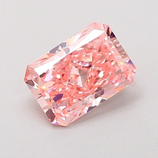 Loose Diamond - RADIANT 1.3ct Fancy Vivid Pink VS2: Loose Diamond - RADIANT 1.3ct Fancy Vivid Pink VS2 Source: This is a real non-mined Diamond that has been grown in a lab Shape: RADIANT Carats: 1.3 Color: Fancy Vivid Pink Certification: IGI Video: