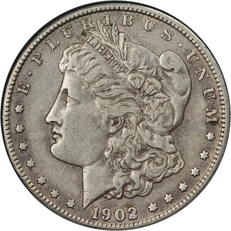 1902 S Morgan Dollar Choice XF Silver Coin (1 of 2)