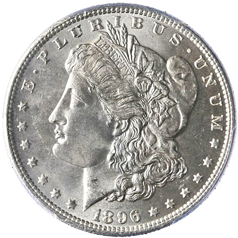 PCGS MS64 1896 Philadelphia Morgan Dollar Uncirculated Blast White: PCGS MS64 1896 Philadelphia Morgan Dollar Uncirculated Blast White This 1896-P Morgan Silver Dollar is certified by PCGS with a grade of MS64. The coin features a blast white appearance with excellent