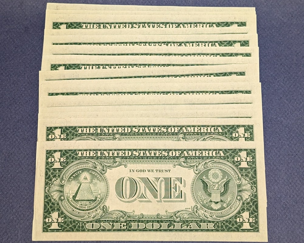 1935-H $1 Silver Certificate 51 Consecutive Notes Choice Uncirculated - 2