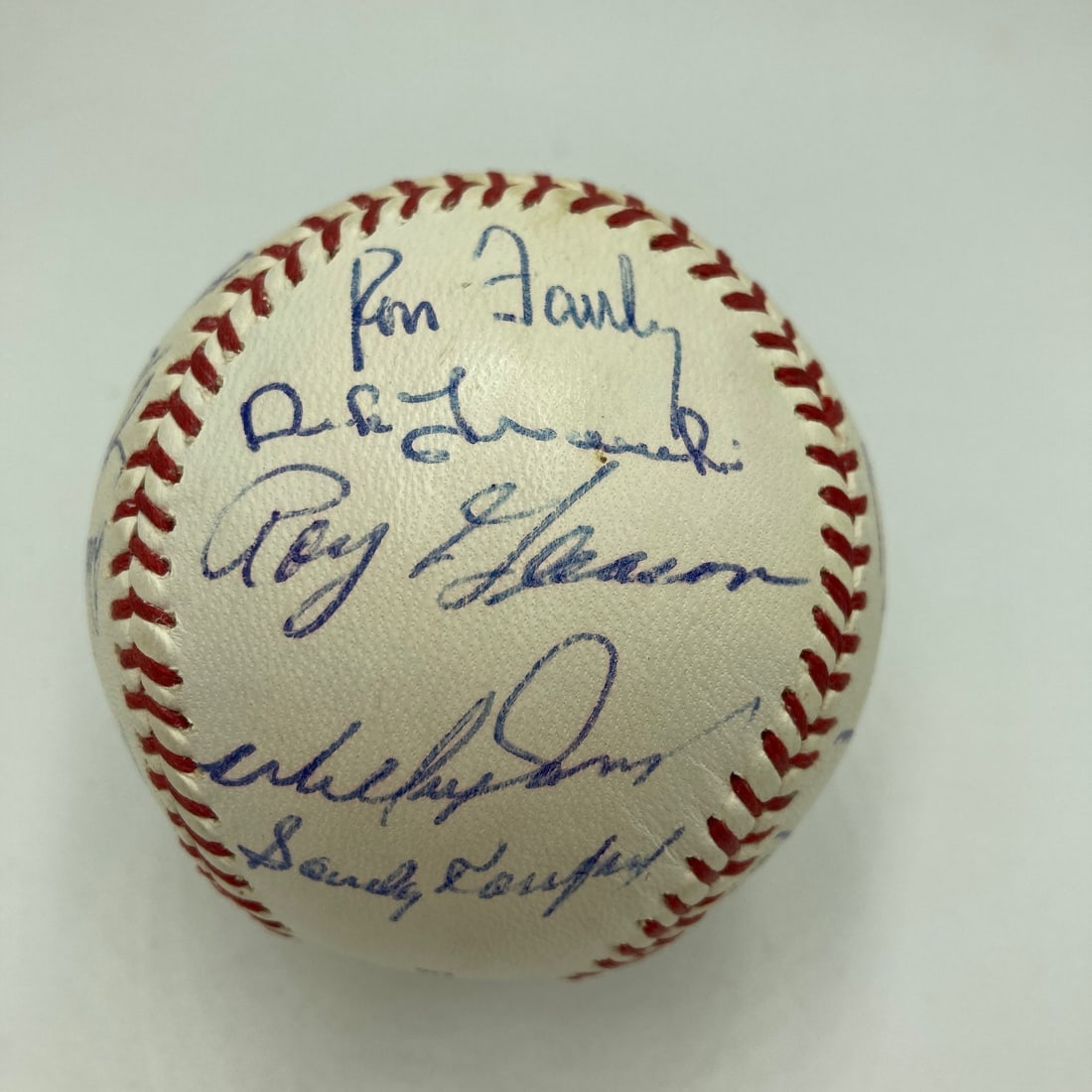 JSA COA 1963 Dodgers World Series team signed baseball 22 signatures Koufax (1 of 9)