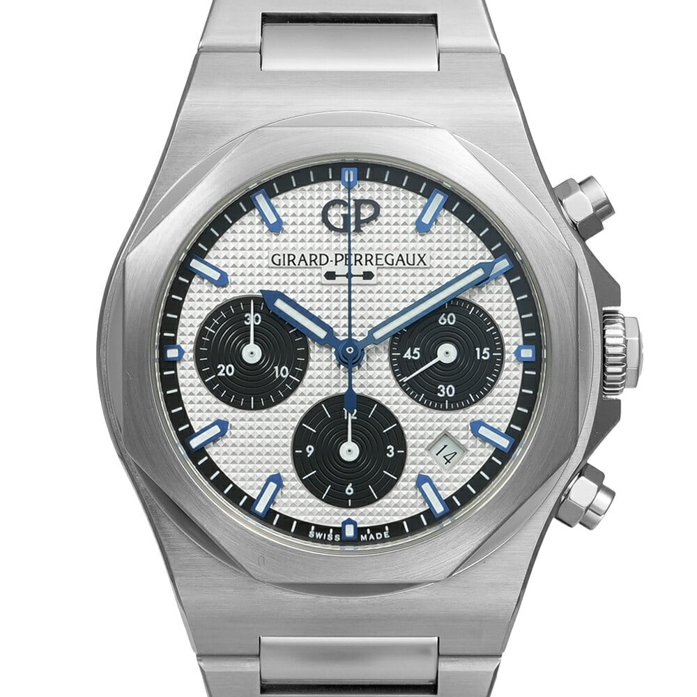 Girard Perregaux Laureato 42mm Chronograph Steel Automatic Men's Watch: Girard Perregaux Laureato 42mm Chronograph Steel Automatic Men's Watch This Girard Perregaux Laureato Chronograph 42mm wristwatch, reference 81020-11-131-11A, is crafted from stainless steel and featu