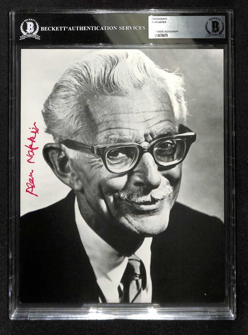 Beckett Slabbed 8x10 Alan Napier Batman Alfred Signed Photo (1 of 1)