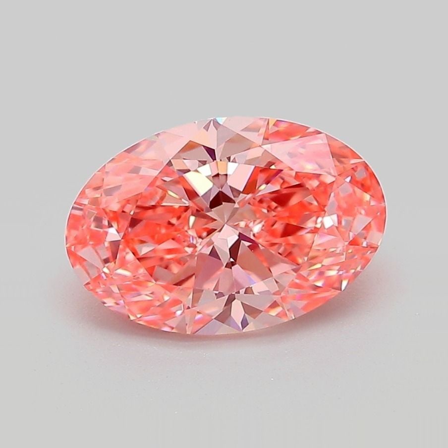 Loose Diamond - OVAL 2.2ct Fancy Vivid Pink VS1: Loose Diamond - OVAL 2.2ct Fancy Vivid Pink VS1 Source: This is a real non-mined Diamond that has been grown in a lab Shape: OVAL Carats: 2.2 Color: Fancy Vivid Pink Certification: IGI Video: