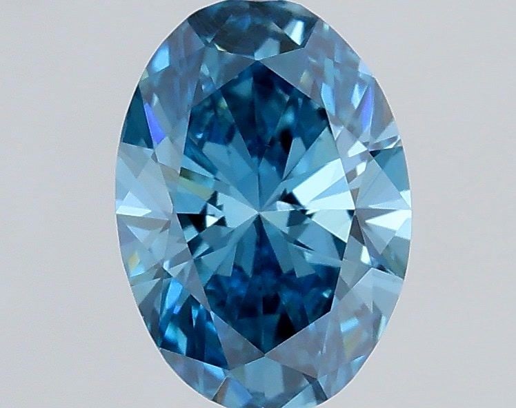Loose Diamond - OVAL 0.5ct Fancy Vivid Blue VS1: Loose Diamond - OVAL 0.5ct Fancy Vivid Blue VS1 Source: This is a real non-mined Diamond that has been grown in a lab Shape: OVAL Carats: 0.5 Color: Fancy Vivid Blue Certification: IGI Video: