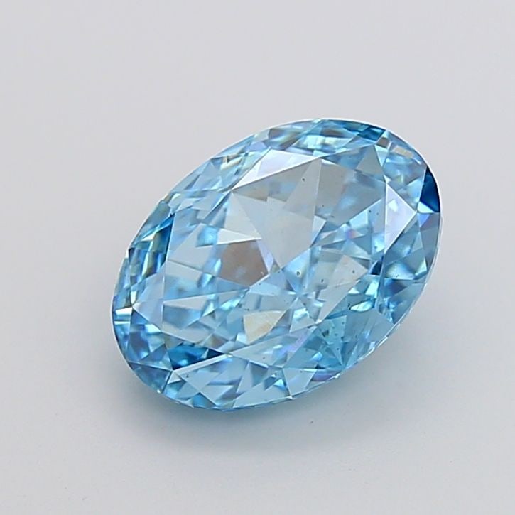 Loose Diamond - OVAL 4.54ct Fancy Vivid Blue VS2: Loose Diamond - OVAL 4.54ct Fancy Vivid Blue VS2 Source: This is a real non-mined Diamond that has been grown in a lab Shape: OVAL Carats: 4.54 Color: Fancy Vivid Blue Certification: IGI Video: Video
