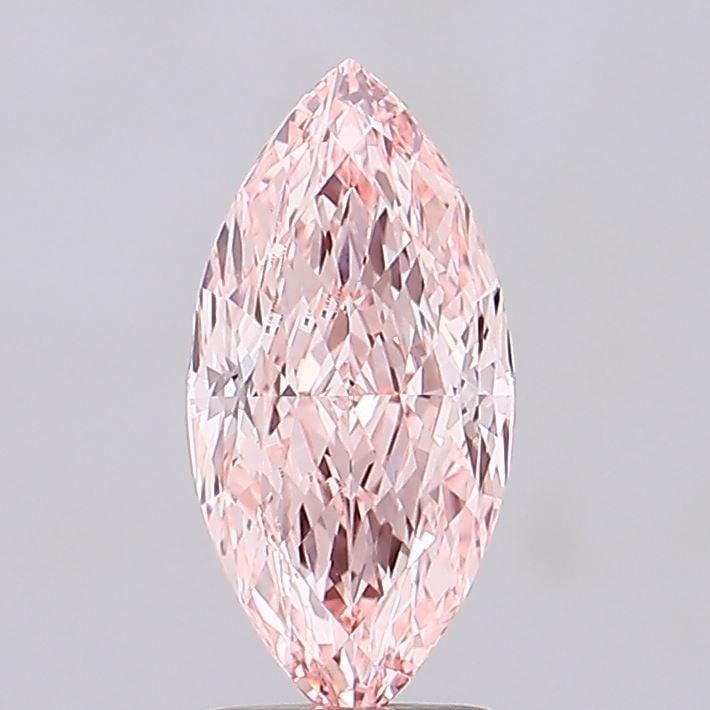 Loose Diamond - MARQUISE 2.35ct Fancy Vivid Pink VVS2: Loose Diamond - MARQUISE 2.35ct Fancy Vivid Pink VVS2 Source: This is a real non-mined Diamond that has been grown in a lab Shape: MARQUISE Carats: 2.35 Color: Fancy Vivid Pink Certification: IGI Vide