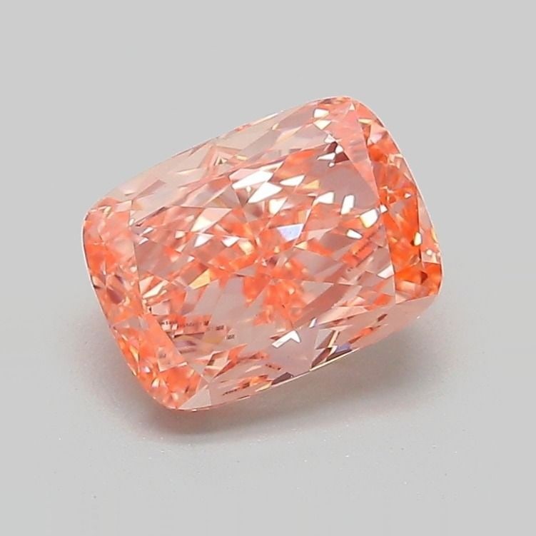 Loose Diamond - CUSHION MODIFIED 1.73ct Fancy Vivid Pink Orange VS1: Loose Diamond - CUSHION MODIFIED 1.73ct Fancy Vivid Pink Orange VS1 Source: This is a real non-mined Diamond that has been grown in a lab Shape: CUSHION MODIFIED Carats: 1.73 Color: Fancy Vivid Pink