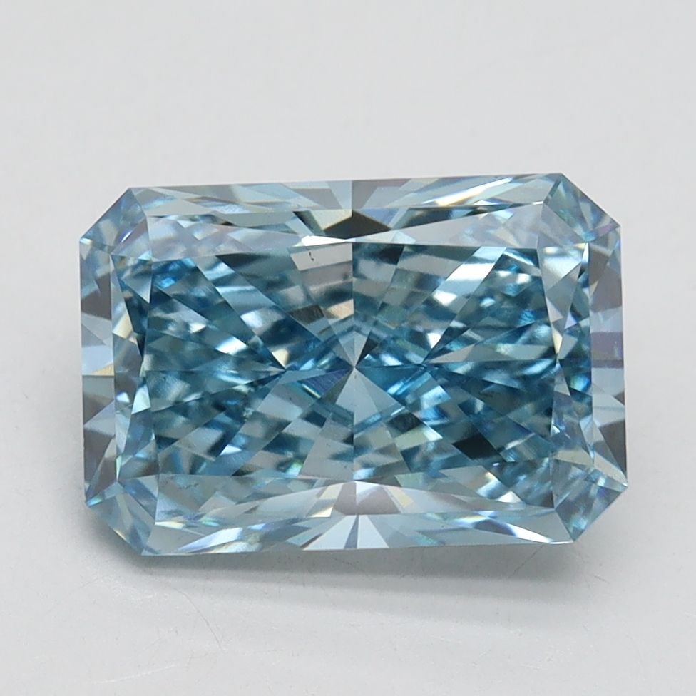 Loose Diamond - RADIANT 3.06ct Fancy Vivid Blue VS2: Loose Diamond - RADIANT 3.06ct Fancy Vivid Blue VS2 Source: This is a real non-mined Diamond that has been grown in a lab Shape: RADIANT Carats: 3.06 Color: Fancy Vivid Blue Certification: IGI Video: