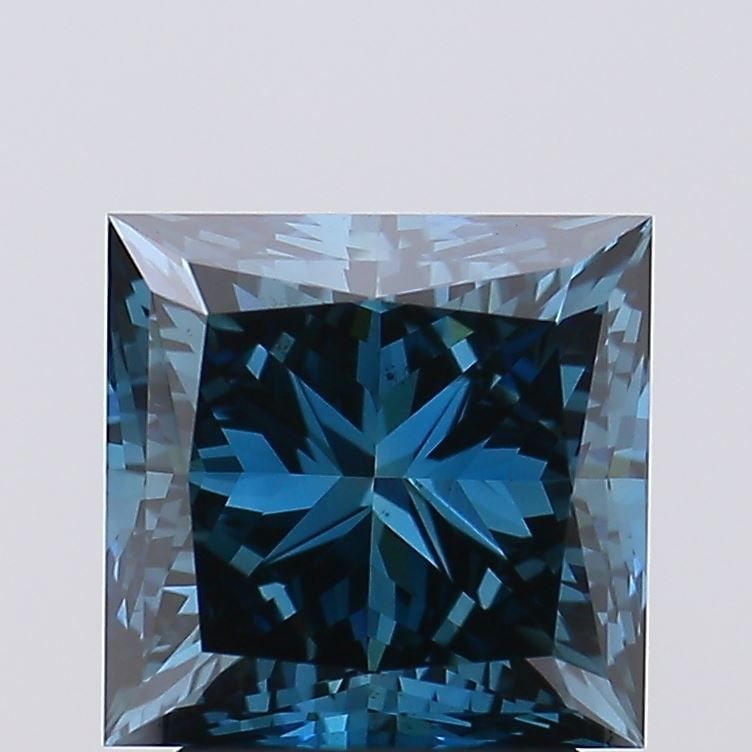 Loose Diamond - PRINCESS 3.09ct Fancy Deep Blue VS2: Loose Diamond - PRINCESS 3.09ct Fancy Deep Blue VS2 Source: This is a real non-mined Diamond that has been grown in a lab Shape: PRINCESS Carats: 3.09 Color: Fancy Deep Blue Certification: IGI Video: