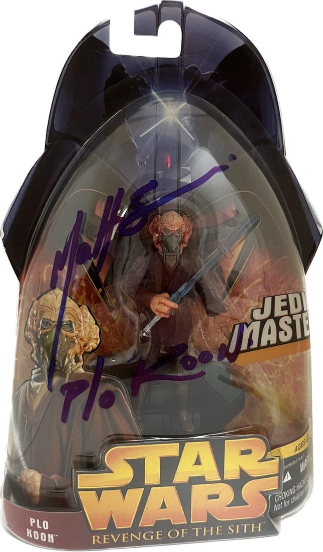 2005 Star Wars Revenge of the Sith Action Figure Signed by Matt Sloan Beckett Authenticated: 2005 Star Wars Revenge of the Sith Action Figure Signed by Matt Sloan Beckett Authenticated This is a 2005 Star Wars Revenge of the Sith action figure by Hasbro, autographed by Matt Sloan, who portray