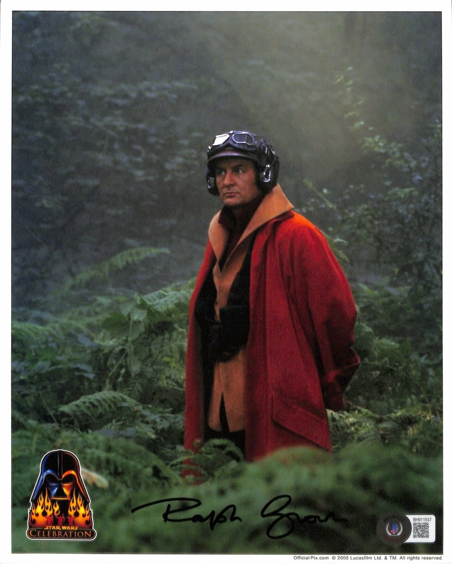 Ralph Brown Signed 8x10 Ric Olie Star Wars Photo Beckett Authenticated: Ralph Brown Signed 8x10 Ric Olie Star Wars Photo Beckett Authenticated This is an autographed 8x10 photograph featuring Ralph Brown, who portrayed Ric Olie in Star Wars: The Phantom Menace. The photo 