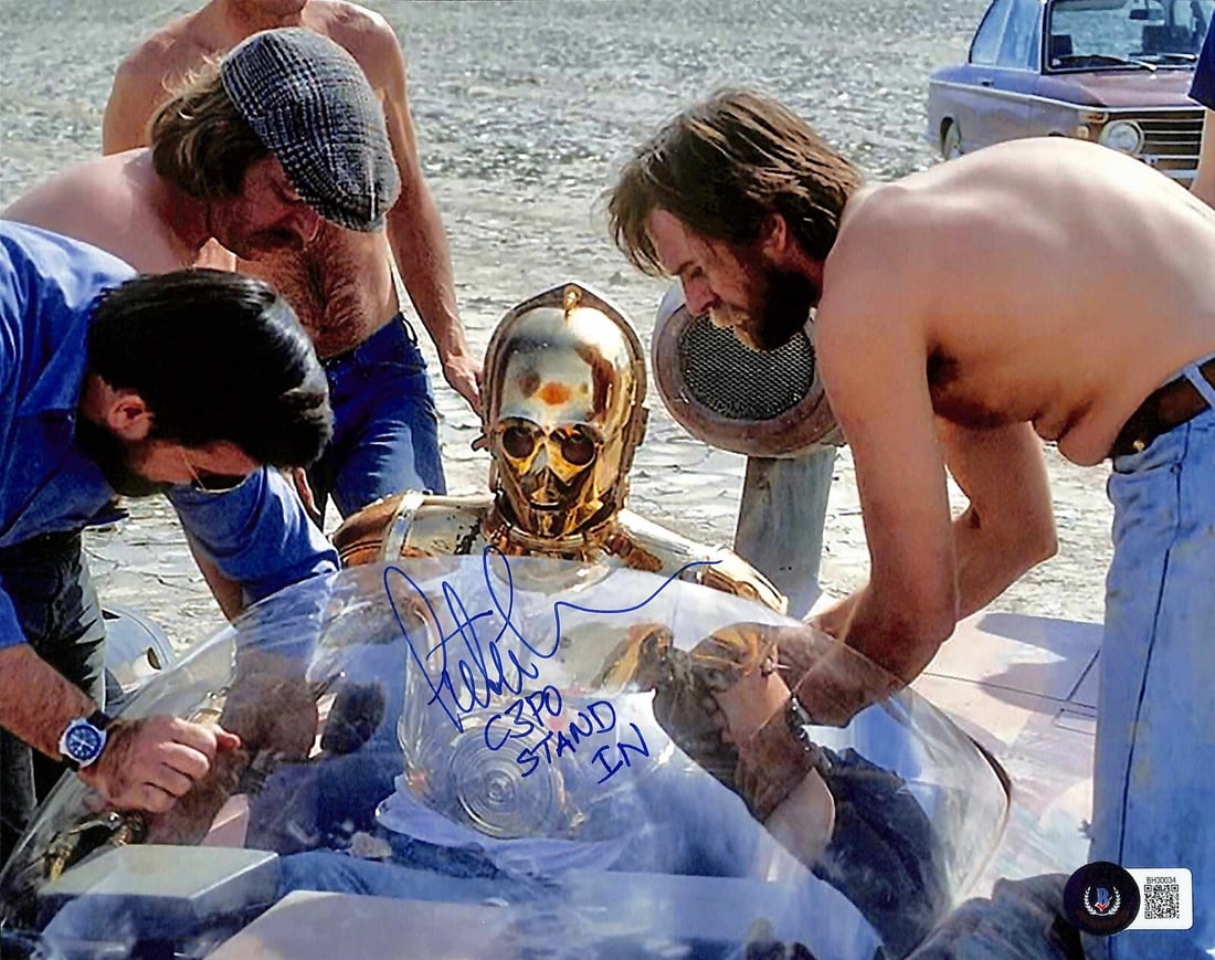 8x10 Autographed Star Wars Photo Peter Kuran C-3PO Stand-In Beckett Authenticated (1 of 1)