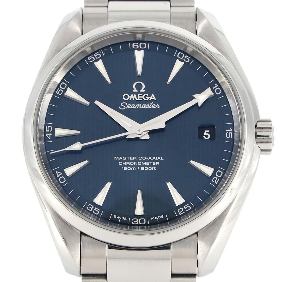 Omega Seamaster Aqua Terra Blue Automatic Mens Wristwatch 231.10.42.21.03.003 SS: Omega Seamaster Aqua Terra Blue Automatic Mens Wristwatch 231.10.42.21.03.003 SS This Omega Seamaster Aqua Terra wristwatch features a stainless steel case and automatic movement. The watch is designe