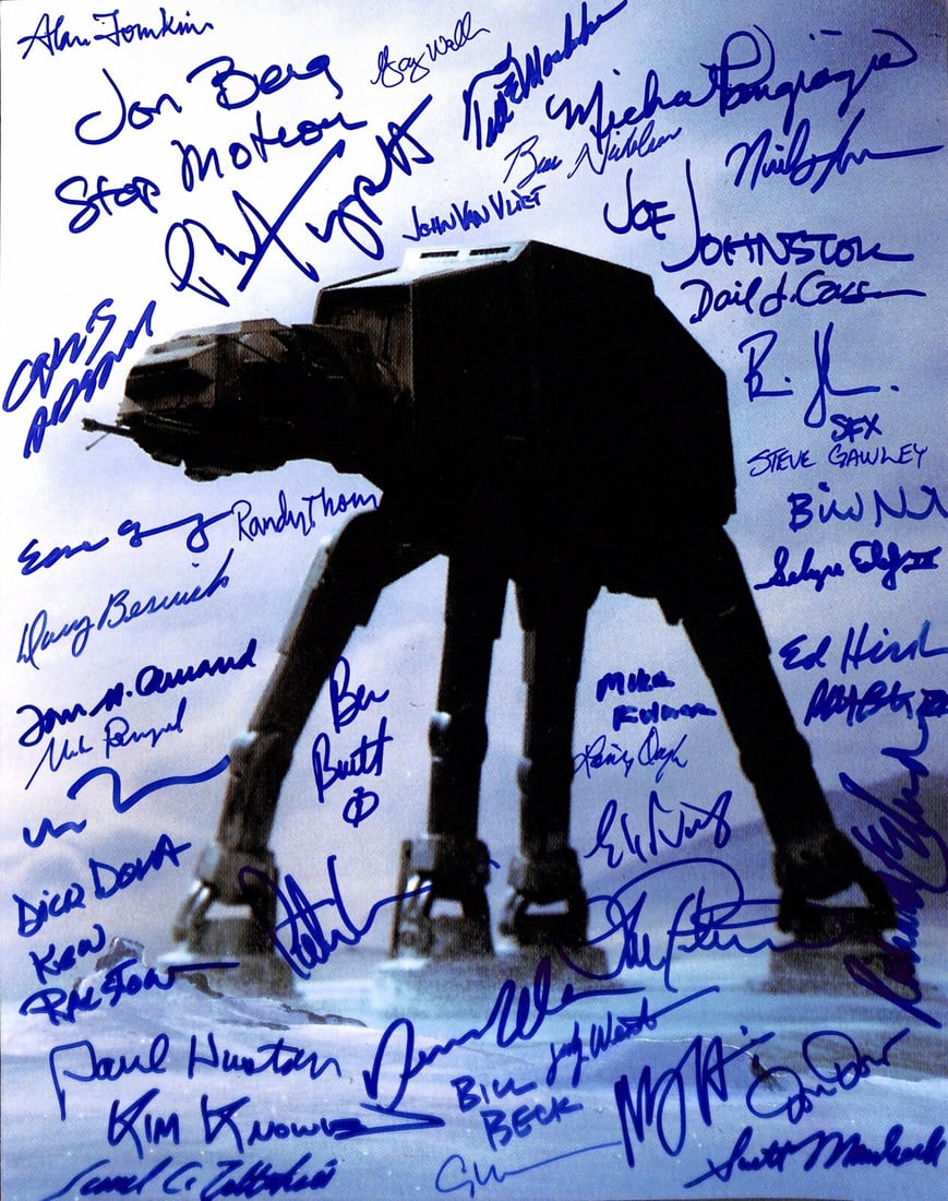 Empire Strikes Back AT-AT 43 Signature 11x14 Photo Beckett Authenticated (1 of 1)