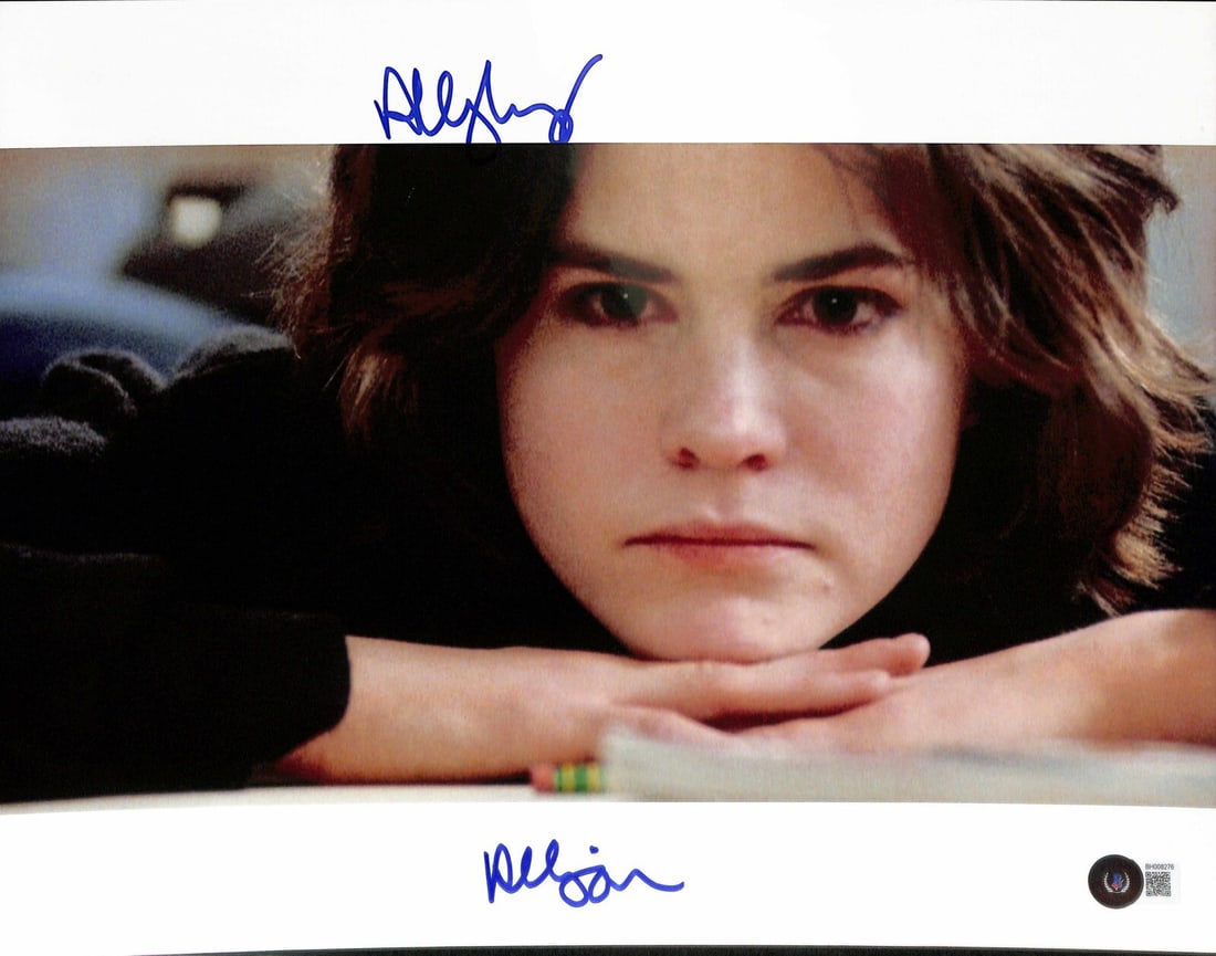 Ally Sheedy Signed 11X14 The Breakfast Club Photo Beckett Certified: Ally Sheedy Signed 11X14 The Breakfast Club Photo Beckett Certified This 11X14 photograph features a striking signed image of Ally Sheedy, the beloved actress known for her role in "The Breakfast Club