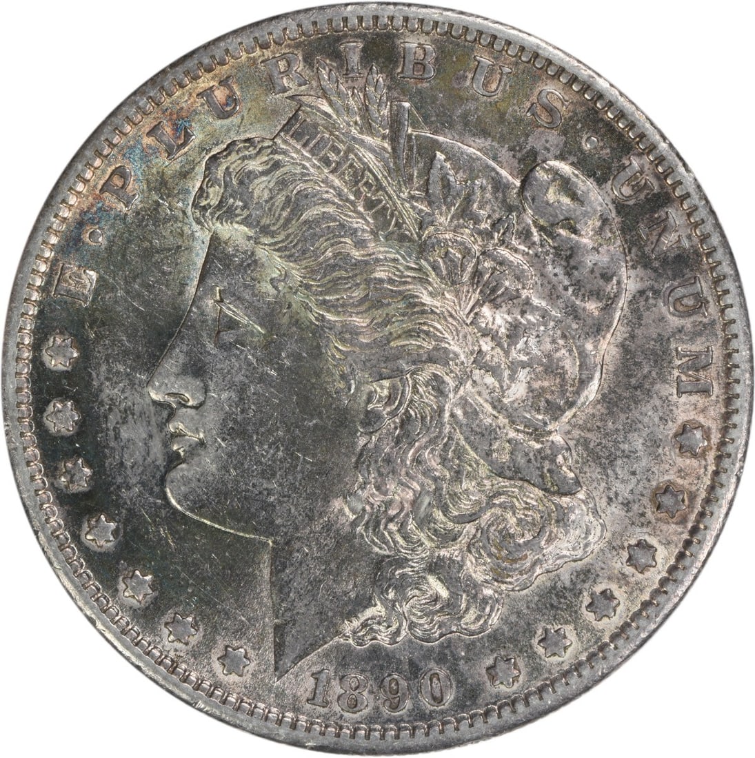 1890-S Morgan Silver Dollar AU Uncertified 90% Silver Coin (1 of 2)