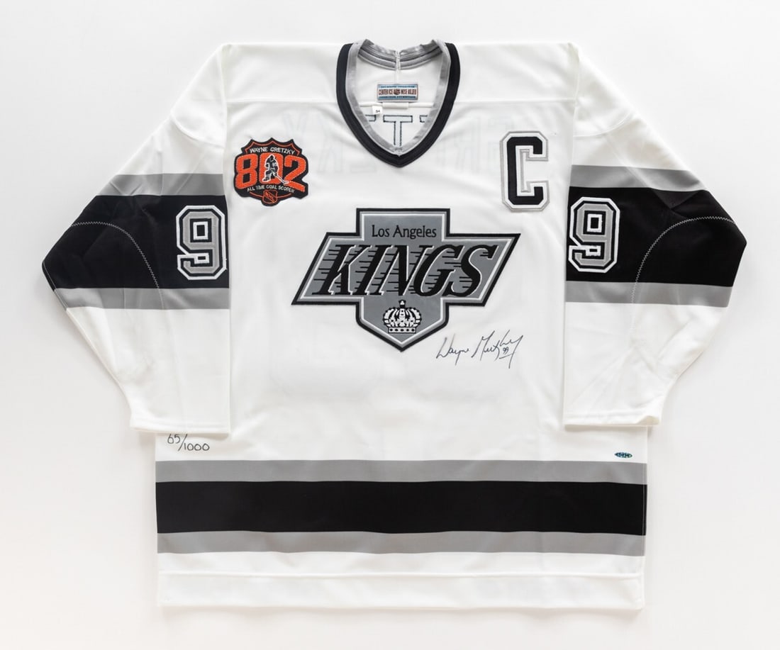 Wayne Gretzky Signed Los Angeles Kings 802 Captain Jersey Upper Deck COA: Wayne Gretzky Signed Los Angeles Kings 802 Captain Jersey Upper Deck COA Celebrate the legacy of hockey legend Wayne Gretzky with this signed Los Angeles Kings "802" Captains Jersey. This original jer
