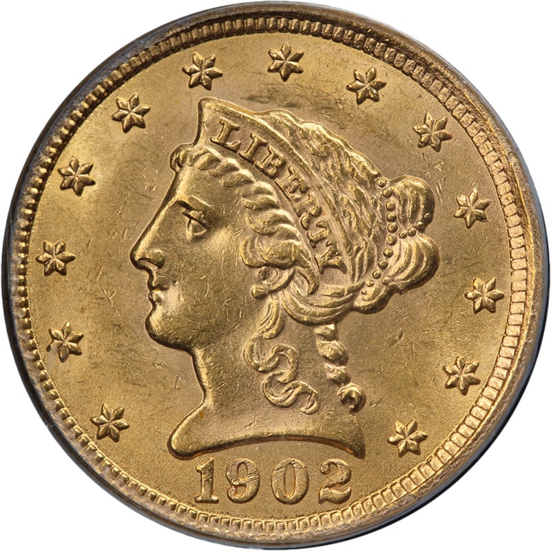 1902 $2.50 Liberty Gold PCGS MS62 Bright Strike (1 of 4)