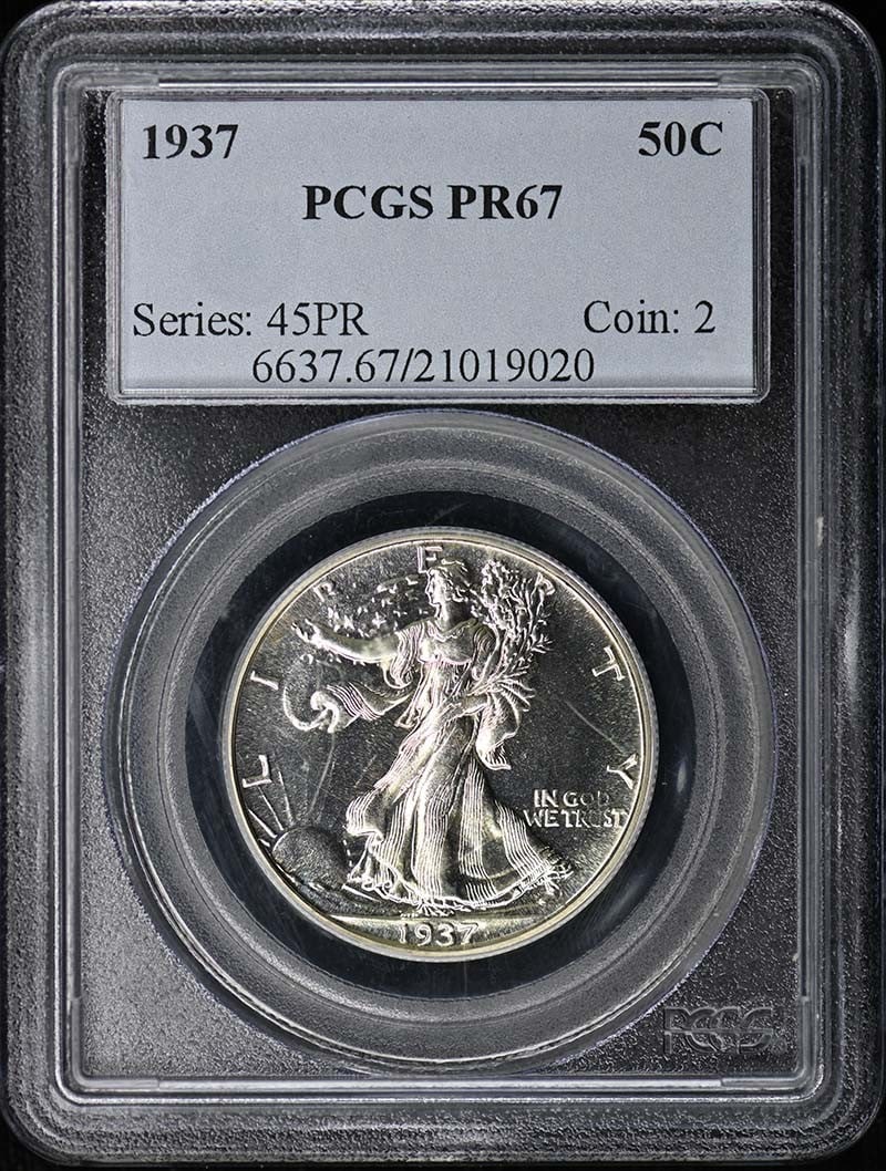 PCGS PR67 1937 Walking Liberty Half Dollar Proof (1 of 2)