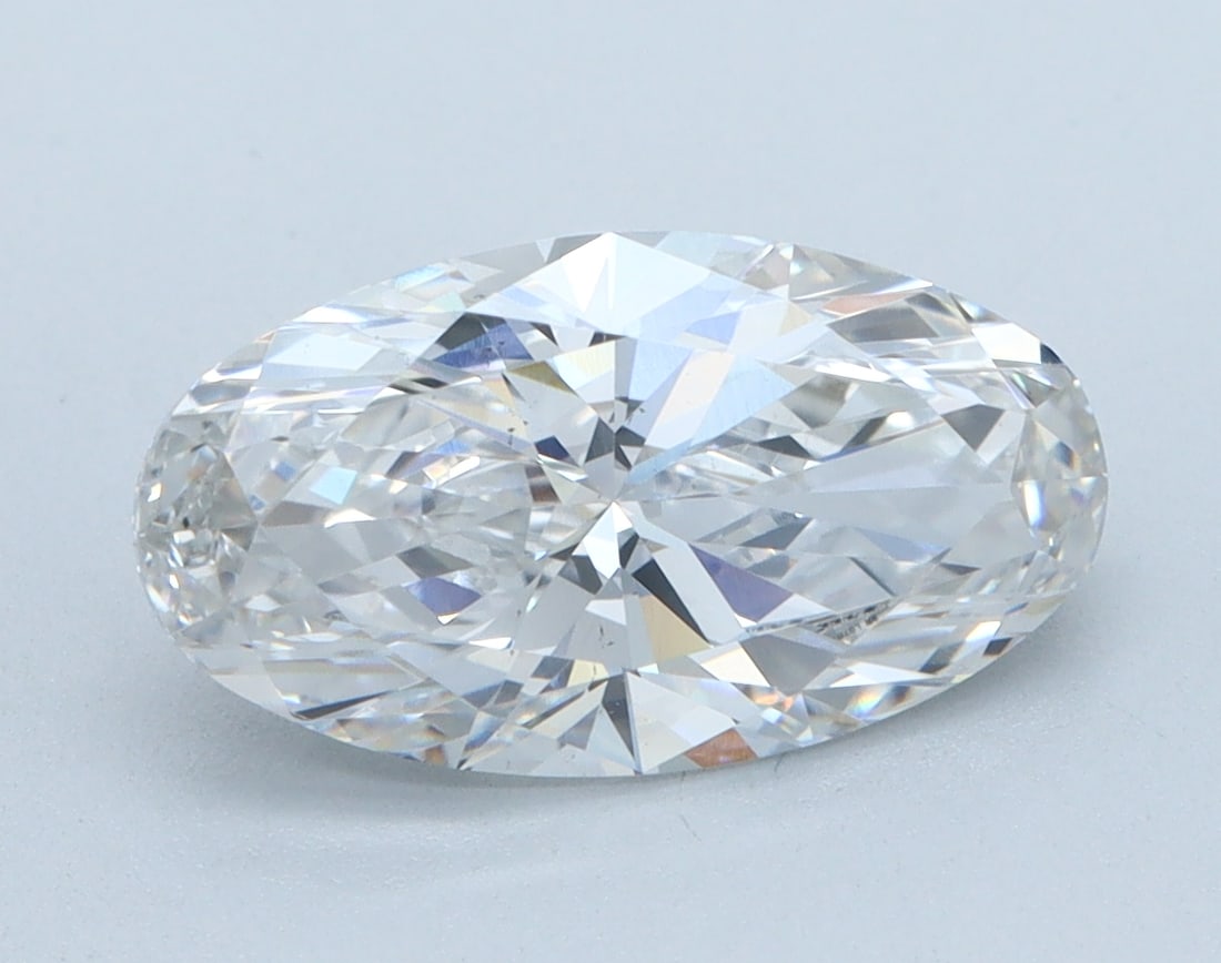 Loose Diamond - MOVAL 2.03ct F VS2: Loose Diamond - MOVAL 2.03ct F VS2 Source: This is a real non-mined Diamond that has been grown in a lab Shape: MOVAL Carats: 2.03 Color: F Clarity: VS2 Certification: IGI Condition: Pre-Owned Additio