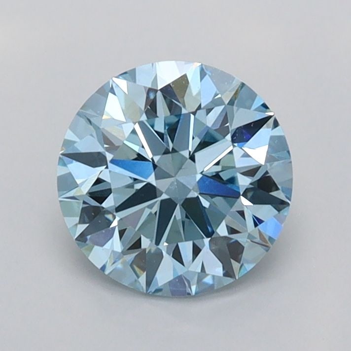 Ideal Loose Diamond - ROUND 1.03ct Fancy Vivid Blue VS1: Ideal Loose Diamond - ROUND 1.03ct Fancy Vivid Blue VS1 Source: This is a real non-mined Diamond that has been grown in a lab Shape: ROUND Carats: 1.03 Color: Fancy Vivid Blue Certification: IGI Video