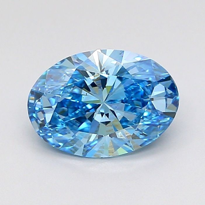 Loose Diamond - OVAL 1.25ct Fancy Vivid Blue VVS2: Loose Diamond - OVAL 1.25ct Fancy Vivid Blue VVS2 Source: This is a real non-mined Diamond that has been grown in a lab Shape: OVAL Carats: 1.25 Color: Fancy Vivid Blue Certification: IGI Video: