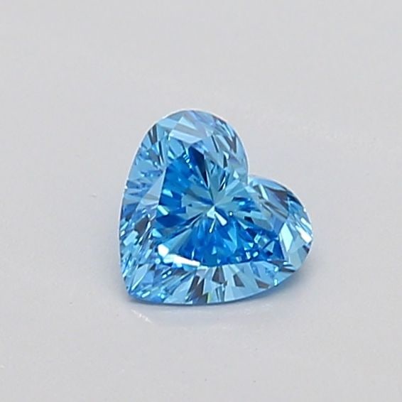 Loose Diamond - HEART 0.3ct Fancy Vivid Blue VS2: Loose Diamond - HEART 0.3ct Fancy Vivid Blue VS2 Source: This is a real non-mined Diamond that has been grown in a lab Shape: HEART Carats: 0.3 Color: Fancy Vivid Blue Certification: IGI Video: