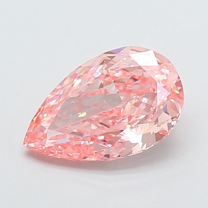Loose Diamond - PEAR 2.27ct Fancy Vivid Pink VVS2: Loose Diamond - PEAR 2.27ct Fancy Vivid Pink VVS2 Source: This is a real non-mined Diamond that has been grown in a lab Shape: PEAR Carats: 2.27 Color: Fancy Vivid Pink Certification: IGI Video: