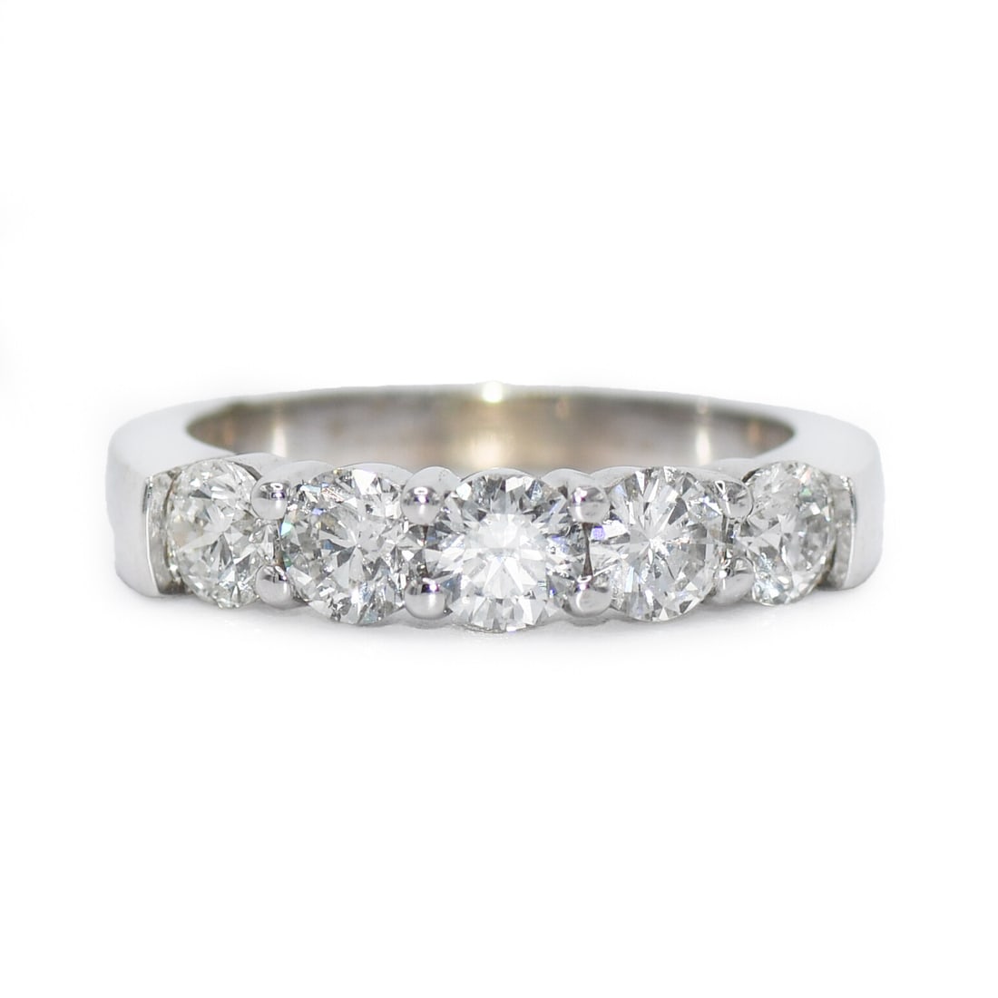 14K White Gold Natural Diamond Cocktail Ring Size 8.25: 14K White Gold Natural Diamond Cocktail Ring Size 8.25 This elegant cocktail ring is crafted from 14K white gold and features natural round brilliant diamonds with a total carat weight ranging from 1.