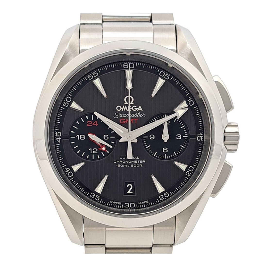 Omega Seamaster Aqua Terra Steel Automatic Chronograph Men's Wristwatch (1 of 8)