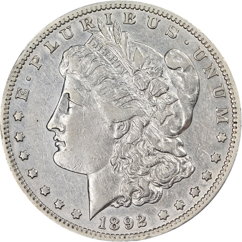 1892-S Morgan Silver Dollar XF Details Nice Eye Appeal: 1892-S Morgan Silver Dollar XF Details Nice Eye Appeal This 1892-S Morgan Silver Dollar showcases nice eye appeal and an impressive strike. Certified as XF Details, this coin has been lightly cleaned 